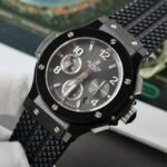 Hublot Big Bang Titanium Black Fake Watch Rubber Strap 42mm - Image 4
