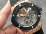 Hublot Big Bang Tourbillon Skeleton Dial Best Replica Watches Fabric Strap 45mm - Image 4