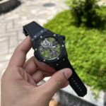 Hublot Big Bang Tourbillon Replica Watch Ceramic Black Rubber Strap JB Factory 45mm - Image 3