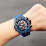 Hublot Big Bang Unico Blue Carbon Replica Watches Best Quality Fabric Strap 45mm - Image 6