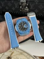 Hublot Best Replica Watch Big Bang Unico Ceramic Sky Blue BBF Factory 42mm