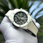Hublot Best Replica Watch Big Bang Unico White Ceramic Rubber Strap BBF Factory 42mm - Image 4