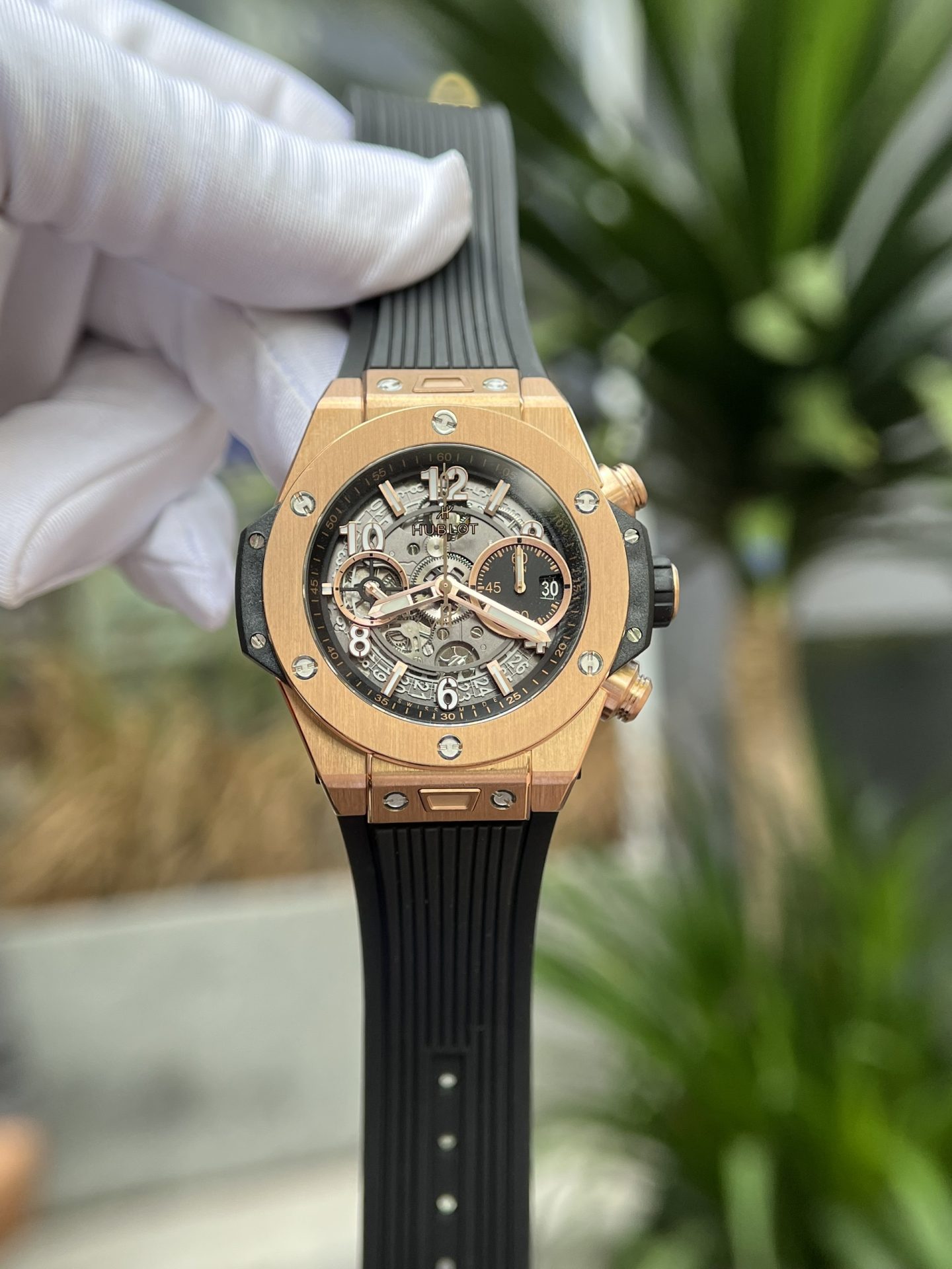 Dong-Ho-Hublot-Big-Bang-Unico-King-Gold-Che-Tac-Nha-May-BBF-42mm-1.jpg Hublot Replica Watch Big Bang Unico King Gold Rubber Strap BBF Factory 42mm - Image 1