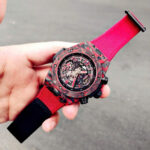 Hublot Big Bang Unico Red Carbon Replica Watches Best Quality Fabric Strap 45mm - Image 3