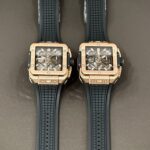 Hublot Big Bang Square Replica Watch Rose Gold Rubber Strap BBF 42mm