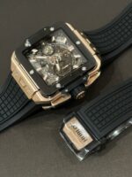 Hublot Big Big Square Best Replica Watch Rose Gold Black Bezel 42mm - Image 5