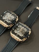 Hublot Big Big Square Best Replica Watch Rose Gold Black Bezel 42mm - Image 3