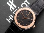 Hublot Classic Fusion Ceramic Demi Rose Replica Watch Leather Strap GSF 42mm - Image 2