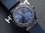 Hublot Classic Fusion Ceramic Blue Dial Rubber Strap GS Factory 42mm - Image 2