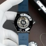 Hublot Classic Fusion Ceramic Copies Watch Blue Dial Rubber Strap 42mm - Image 7