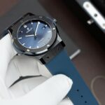 Hublot Classic Fusion Ceramic Copies Watch Blue Dial Rubber Strap 42mm - Image 3