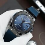 Hublot Classic Fusion Ceramic Copies Watch Blue Dial Rubber Strap 42mm - Image 2