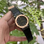 Hublot Classic Fusion Ceramic Demi Gold Carbon Dial Replica Watch JJZ Factory 42mm