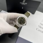 Hublot Classic Fusion Replica Watch Womens Green Dial HB Factory 33mm - Image 2