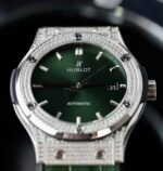 Hublot Classic Fusion Replica Watch Green Dial HB Factory 42mm - Image 5