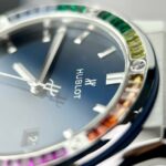 Hublot Classic Fusion Blue Synthetic Gemstone Replica Watch 42mm - Image 4