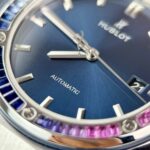 Hublot Classic Fusion Blue Synthetic Gemstone Replica Watch 42mm - Image 5
