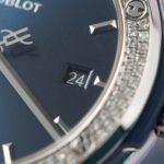 Hublot Replica 11 Watch Classic Fusion Full Natural Diamond Blue Dial 42mm - Image 7