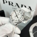 Hublot Replica  Watch Full Moissanite Diamond White HB Factory 38mm - Image 3