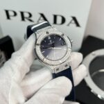 Hublot Classic Fusion Replica Watch Moissanite Diamond Blue 38mm - Image 3