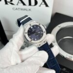 Hublot Classic Fusion Replica Watch Moissanite Diamond Blue 38mm