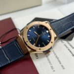 Hublot Replica Watch Classic Fusion King Gold Blue Dial JJF Factory 42mm - Image 3