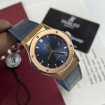 Hublot Replica Watch Classic Fusion King Gold Blue Dial JJF Factory 42mm - Image 2