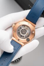 Hublot Classic Fusion King Gold Blue Replica Watch JJF Factory 38mm - Image 8