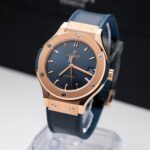 Hublot Classic Fusion King Gold Blue Replica Watch JJF Factory 38mm