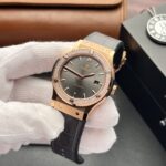 Hublot Classic Fusion King Gold Replica Watch With Moissanite Diamond 42mm - Image 2