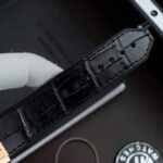 Hublot Classic Fusion King Gold Copies Watch Black Dial Movement SW300 Crocodile Leather Strap 42mm - Image 9