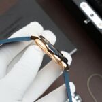 Hublot Classic Fusion King Gold Replica Watch Dial Blue Movement SW300 Crocodile Leather Strap 42mm - Image 6