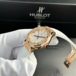 Hublot Classic Fusion King Gold Replica Watch Womens White HB Factory 33mm - Image 4