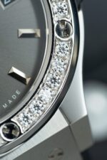 Hublot Classic Fusion Dial Gray Replica Watch Bezel Diamonds Moissanite 38mm - Image 7