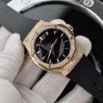 Hublot Orlinski King Gold Replica Watch Full Moissanite Diamond 40mm - Image 4
