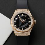 Hublot Orlinski King Gold Replica Watch Full Moissanite Diamond 40mm - Image 3