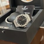 Hublot Classic Fusion Rep 1:1 Watch With Diamond Bezel Black HB Factory 38mm - Image 6