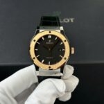 Hublot Classic Fusion Replica Watches Black Dial King Gold Bezel 42mm - Image 2