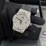 Hublot Replica Watch Classic Fusion Custom Full Moissanite Diamonds 42mm - Image 5