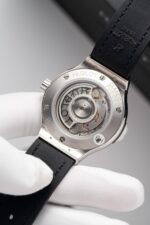 Hublot Classic Fusion Titanium Green Full Diamond Replica Watch 38mm - Image 5