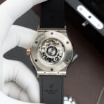 Hublot Classic Fusion Titanium King Gold Copies Watches Movement SW300 Crocodile Leather Strap 42mm - Image 8