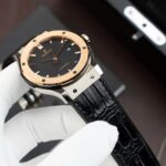Hublot Classic Fusion Titanium King Gold Copies Watches Movement SW300 Crocodile Leather Strap 42mm - Image 4