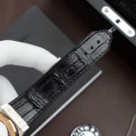 Hublot Classic Fusion Titanium King Gold Copies Watches Movement SW300 Crocodile Leather Strap 42mm - Image 10