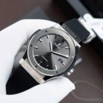 Hublot Classic Fusion Titanium Gray Dial Replica Watches Movement SW300 Rubber Strap 42mm - Image 2