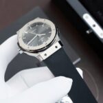 Hublot Classic Fusion Titanium Gray Dial Replica Watches Movement SW300 Rubber Strap 42mm - Image 4