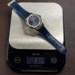 Hublot Classic Fusion Titanium Blue Replica Watches Movement SW300 Crocodile Leather Strap 42mm - Image 2