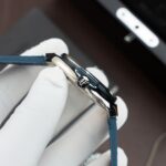 Hublot Classic Fusion Titanium Blue Replica Watches Movement SW300 Crocodile Leather Strap 42mm - Image 6