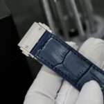 Hublot Classic Fusion Titanium Blue Dial Bezel Diamonds Replica Watch HB Factory 42mm - Image 8