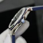 Hublot Classic Fusion Titanium Blue Dial Bezel Diamonds Replica Watch HB Factory 42mm - Image 6