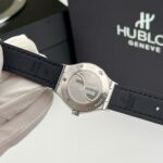 Hublot Classic Fusion Titanium Replica Wacth Black Custom Moissanite Diamonds 33mm - Image 6